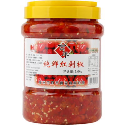 百年纯鲜红剁椒酱无油蒸鱼2000g