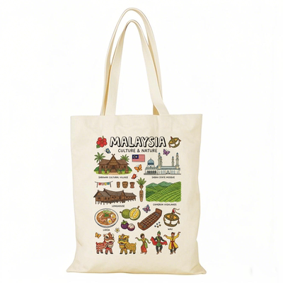 Kuala Lumpur帆布包吉隆坡马来西亚城市文创帆布袋定制环保购物袋