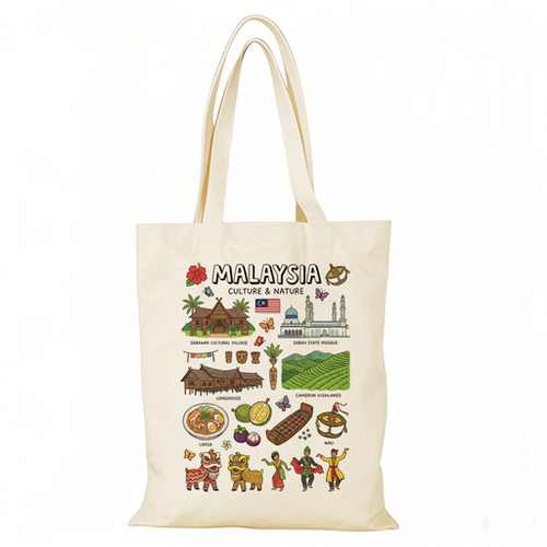 Kuala Lumpur帆布包吉隆坡马来西亚城市文创帆布袋定制环保购物袋