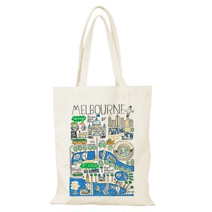 Melbourne帆布包墨尔本澳大利亚澳洲帆布袋定制环保购物袋大容量
