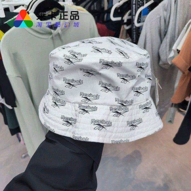 Reebok男女同款LOGO渔夫帽遮阳帽