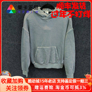 莱卡正品 锐步/Reebok 女子针织棉涤加绒保暖纯色连帽套头卫衣