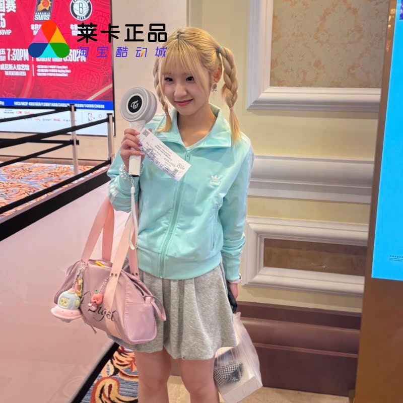 莱卡正品 Adidas/阿迪达斯三叶草女子立领运动休闲夹克外套JC8266