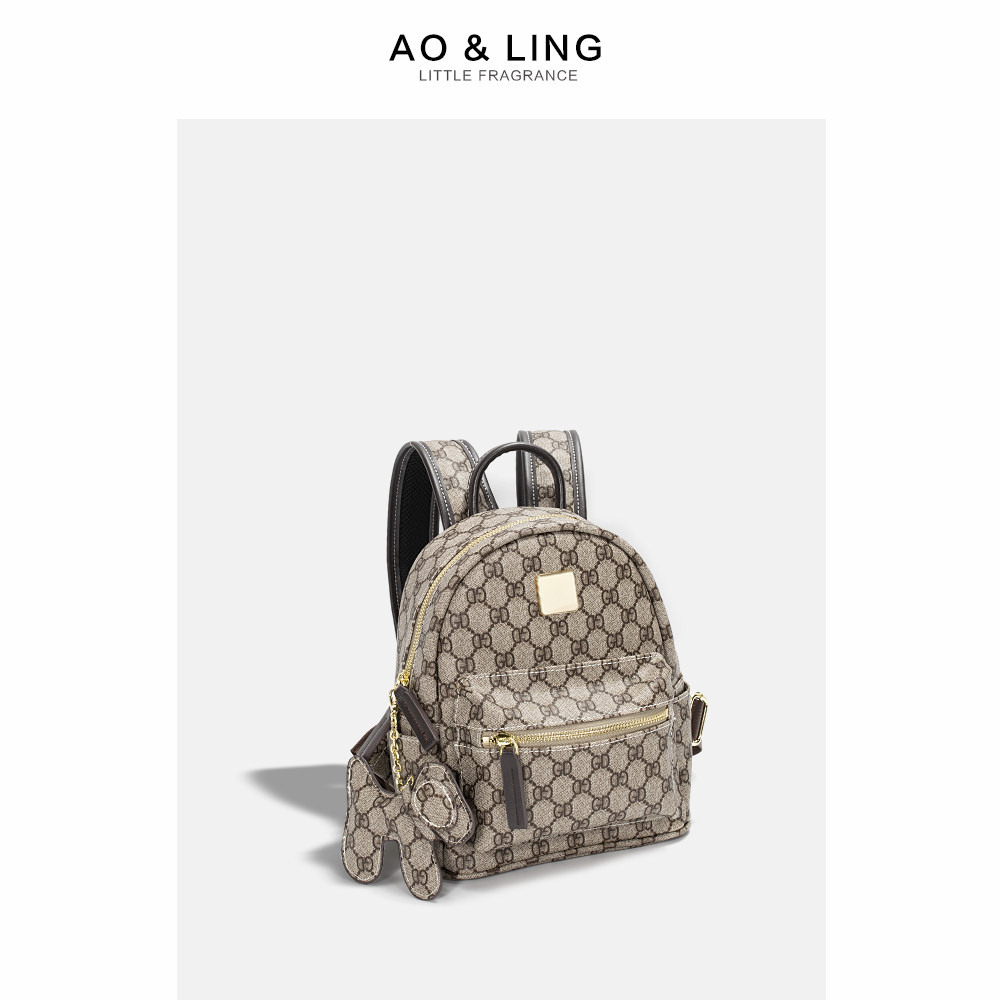 双肩包女包小mk2020新款书包时尚大容量百搭休闲旅行背包单肩包潮