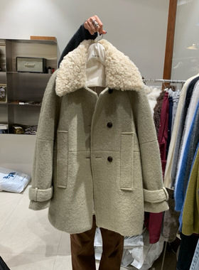 TEMPTING 韩国直邮东大门正品代购2025秋冬新款毛呢外套大衣女