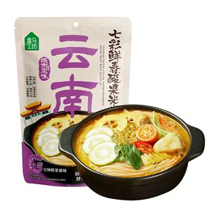 代购盒马工坊云南七彩鲜舂酸果米线321g冷藏鲜料舂制方便煮制即食