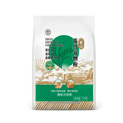 盒马代购低GI高纤多谷物粉1kg适合制成馒头面条易饱腹好营养