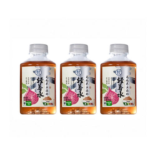 盒马代购盒马无花果亚麻籽轻养水500ml*3甄选地标食材不含糖
