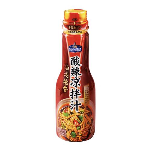 盒马代购加点滋味油泼炝香酸辣凉拌汁220g2道泼油激香12小时焖香