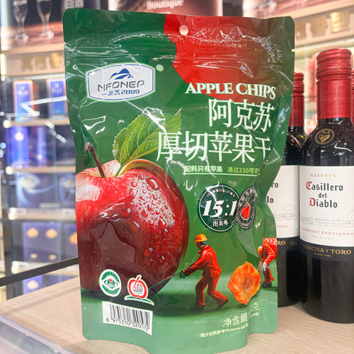 盒马代购一品玉阿克苏厚切苹果180g去核0添加厚切原果休闲零食