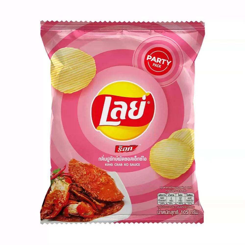 盒马代购乐事帝王蟹XO酱味薯片105g双重口感鲜香酥脆泰国进口零食