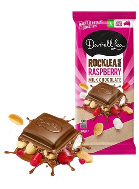 盒马代购Darrell Lea覆盆子味软糖棉花糖巧克力170g澳大利亚进口