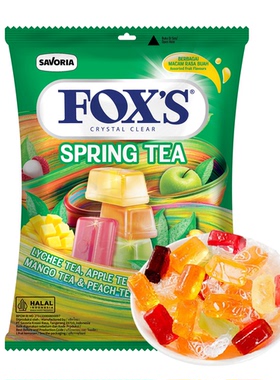盒马代购FOX'S霍士水晶糖四季茶风味90g印尼进口添加酸甜果汁