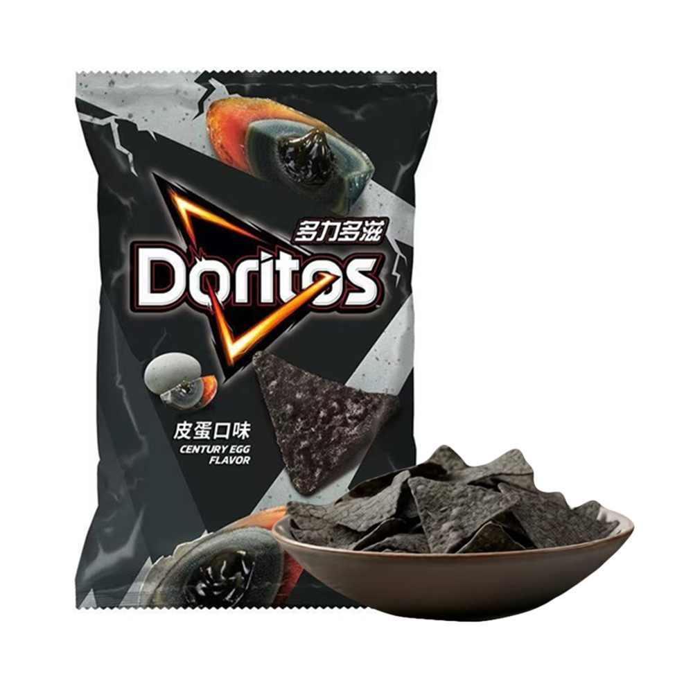 代购Doritos多力多滋皮蛋口味玉米片102g中国台湾进口休闲零食