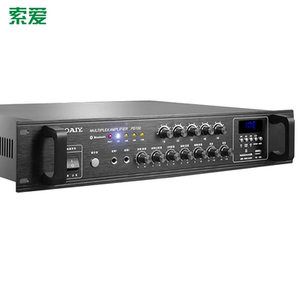 索爱PD-100五分区定压功放机校园背景音乐商场公园广场公共广播