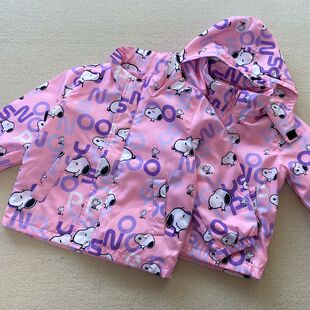 薄棉~110-150码 秋冬女童儿童拉链防风夹棉外套棉衣冲锋衣户外服