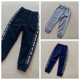 子 外贸春秋男女儿童纯氨棉毛圈宽松休闲运动长裤 120 160码