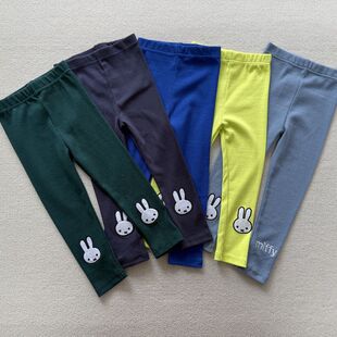100-140码 外贸春秋女童儿童弹力螺纹棉打底裤长裤子