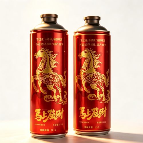 青岛特产 青岛精酿原浆啤酒 1L12桶2件礼盒