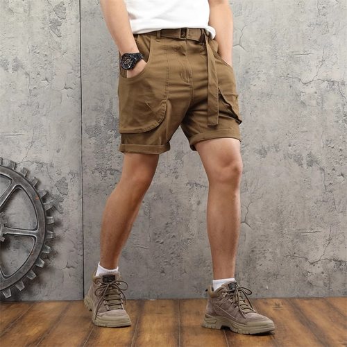 夏季余文乐多袋机车工装短裤