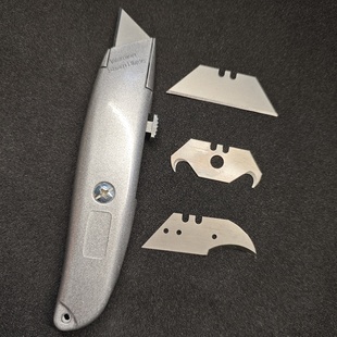 美工刀小号壁纸刀多功能裁纸刀片拆快递开箱刀具弯刀牛角电缆剥皮