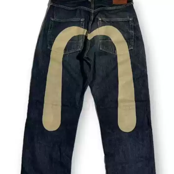 European and American Hip-Hop American-Style Classic Niche ins Print Unisex Loose Trendy Long Pants Cool Jeans