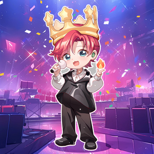 Q版手绘明星主播头像周边定制卡通动漫立绘oc约稿真人照片转手绘