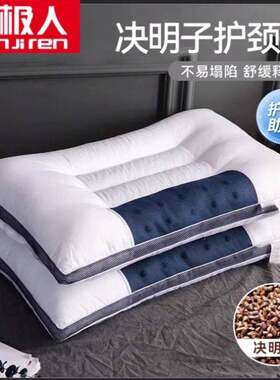 【南极人】新款决明子枕头一对装卧室助睡眠枕芯荞麦家用成人护颈