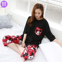 2020新款牛奶丝米老鼠春款女睡衣1