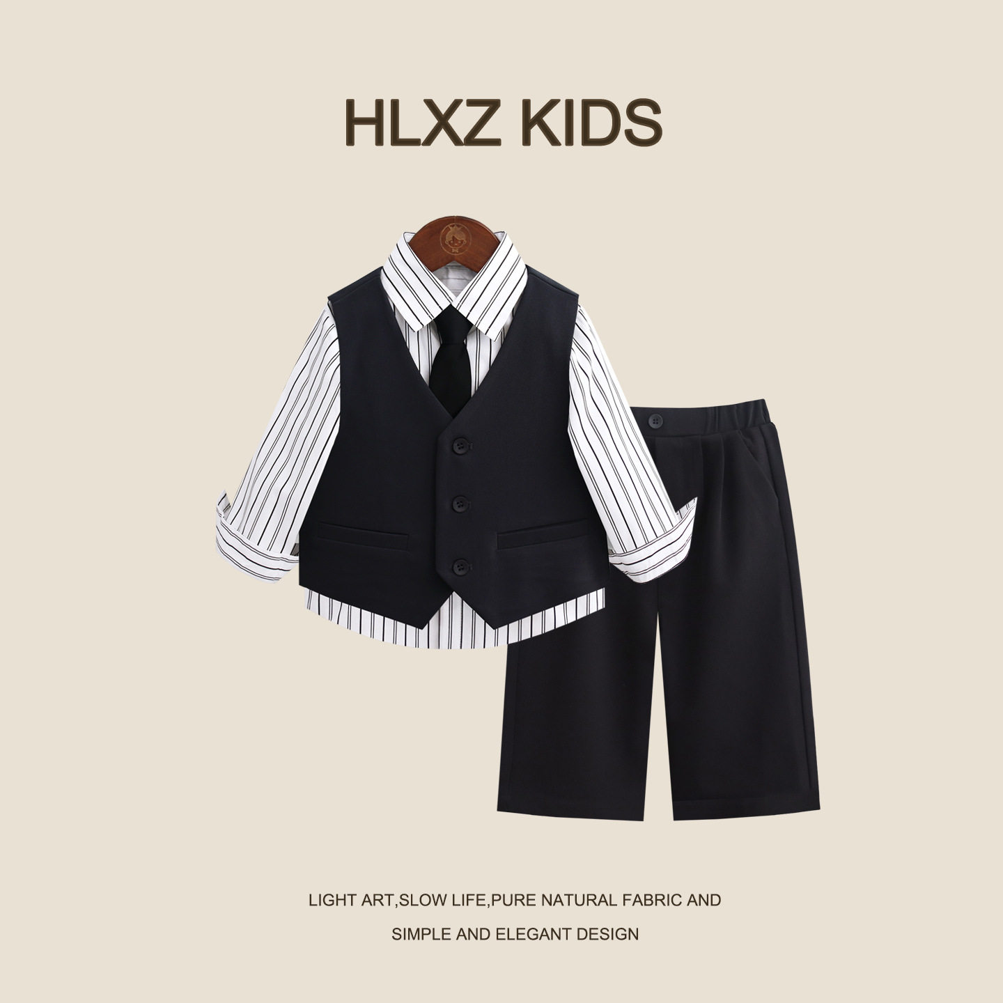 男童马甲西装夏装花童小礼服套装