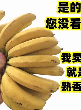 不泡药无保鲜剂无催熟剂广东高州遁地雷快速自然熟九成熟青香蕉