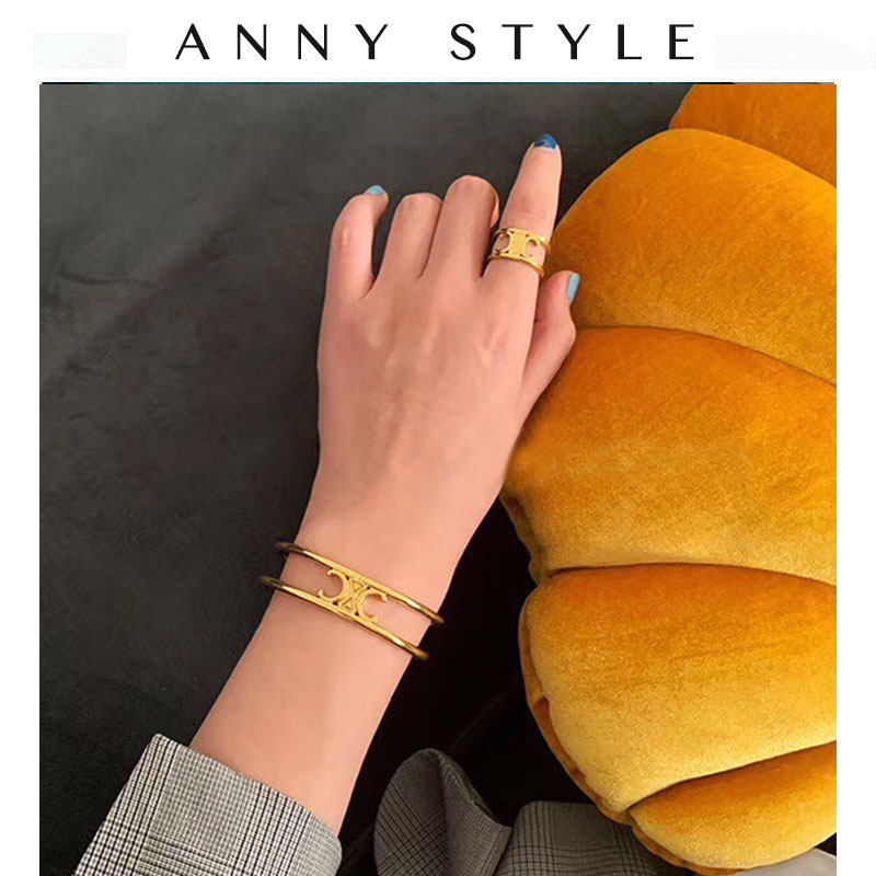 anna自制小众款复古金色vintage黄铜手镯 极简凯旋门开口手镯戒指在类目 饰品/流行首饰/时尚饰品新, 手镯中 - 来自Buy2taobao.com提供专业的淘宝代购服务