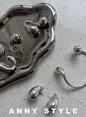 anna欧美925银立体水滴手镯