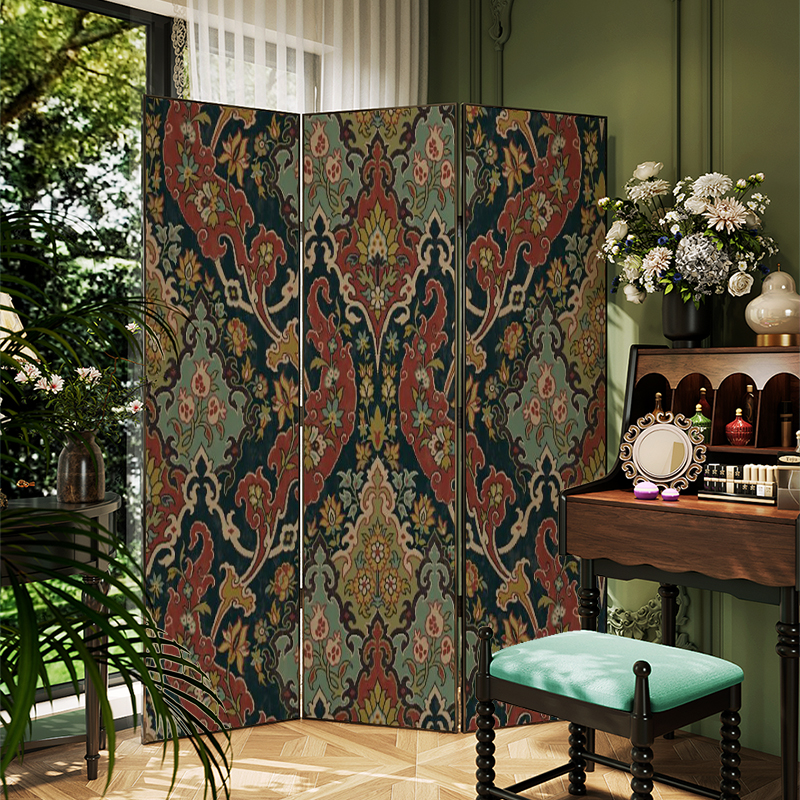 25铝合金屏风隔断轻奢高级感装饰背景墙客厅沙发折叠遮挡包边折屏