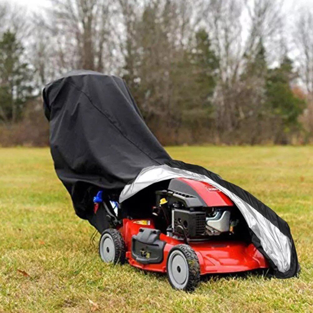 跨境爆款割草机罩防雨防晒防尘防霜除草机罩含袋Lawn Mower Cover