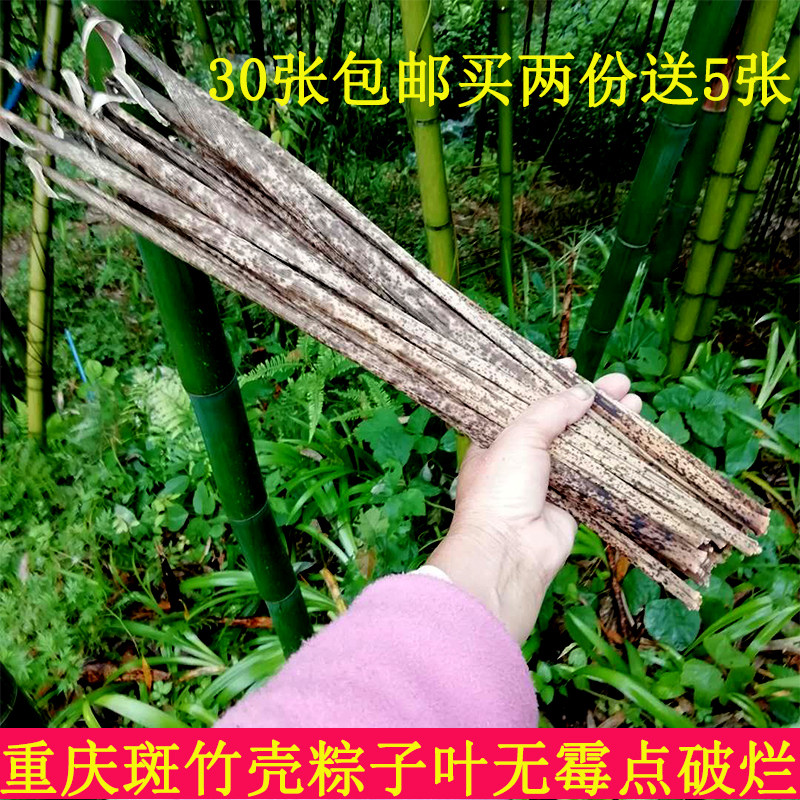 粽壳粽子叶重庆梁平土特产斑竹壳包粽子竹笋叶笋尖叶子