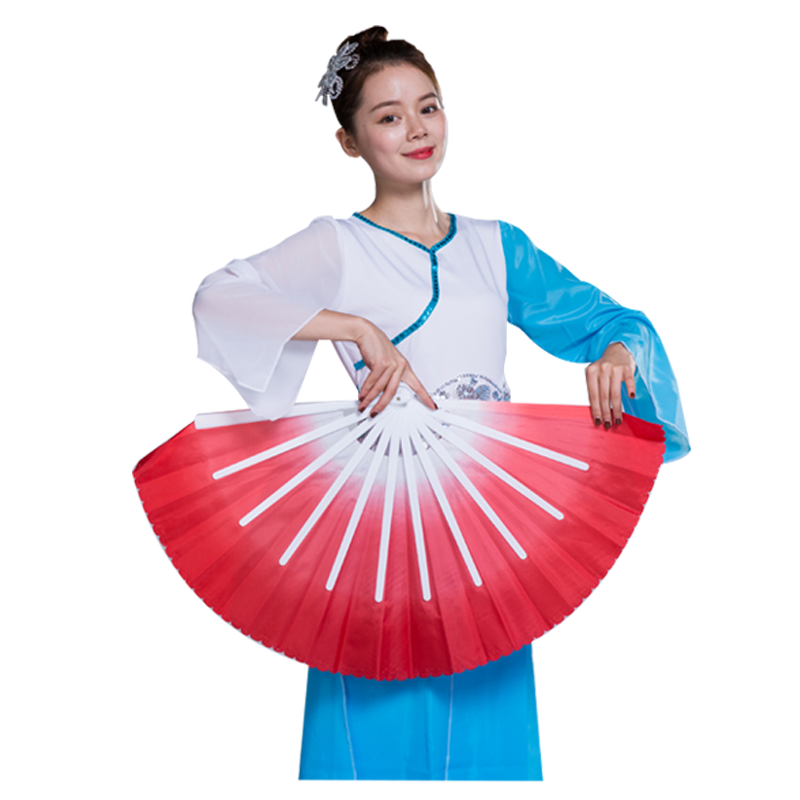 款米木兰扇儿童成人团体跳舞秧歌广场舞扇舞蹈演出扇子塑料做操扇