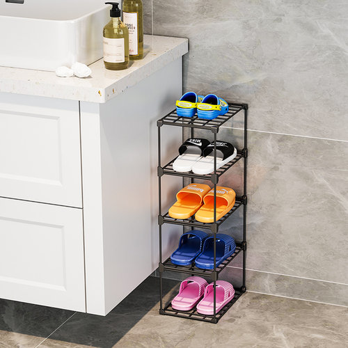 浴室免打孔落地拖鞋架卫生间