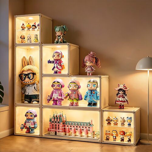 自由组合展示柜●六面全硬手办柜