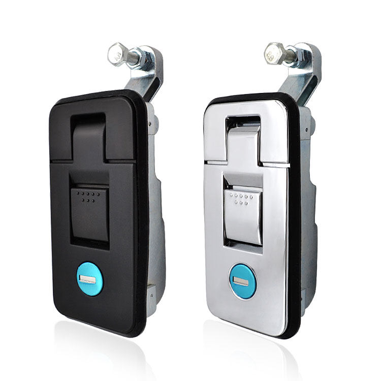 尚坤SK1-052黑色工业锌合金门锁机箱机柜电箱电柜迫紧平面单点锁