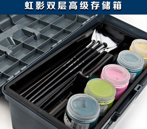 包邮 美术高考专用箱 可座国画油画工具箱整理箱储物箱收纳箱619