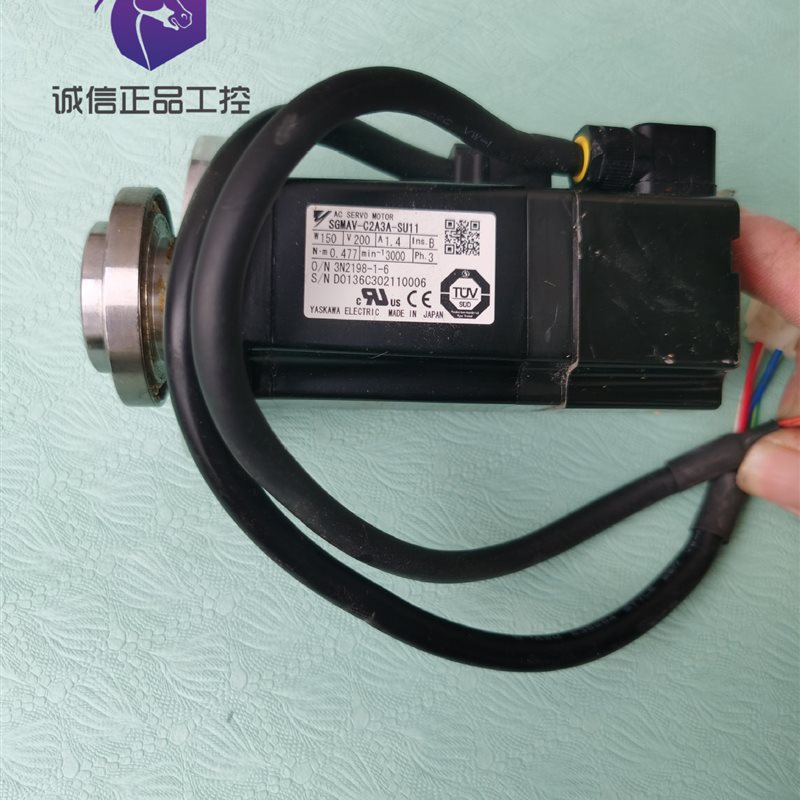 议价A052*安川机器人机械手电机 SGMAV-C2A3A-SU11 拆机未剪线￥