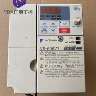 220V V7AT21P5 1.5KW 质量￥ 现货 拆机安川变频器 议价A052 CIMR