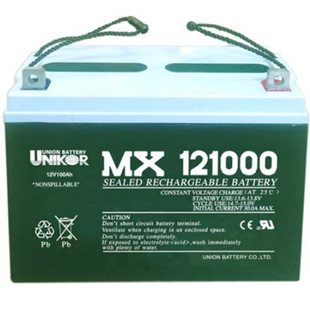 联合UNIKOR蓄电池MX12100 议价韩国友联UNION 12V100AH免维护铅￥