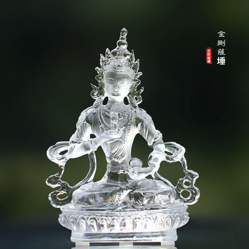 琉璃金刚萨埵透亮佛像摆件