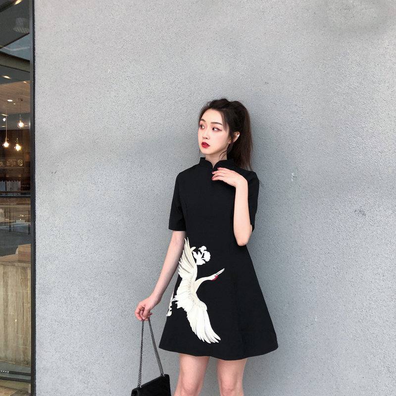 2019 new pattern Jacobs Large Women's wear Show thin By age mm Summer wear Embroidered dress 065in the Women's clothing/Boutique , Large size women  category - from Buy2taobao.com to provide professional Taobao agent buy service