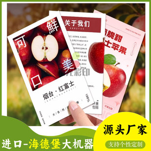 水果卡片定制说明当地特产水果标签宣传产品广告设计制作印刷