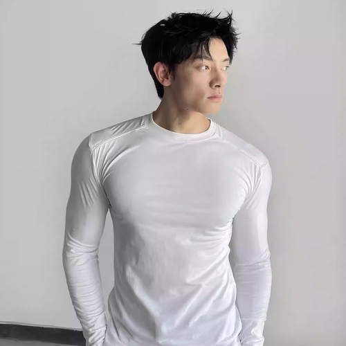 美式健身服装男士秋冬季高弹透气速干衣暴汗篮球跑步长袖运动服