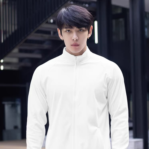 男士肌肉运动修身秋冬重磅双面德绒保暖运动训练健身拉链外套长袖