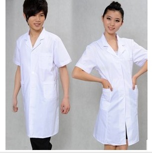 半袖白色医师男医生服 医用药店医护制服
